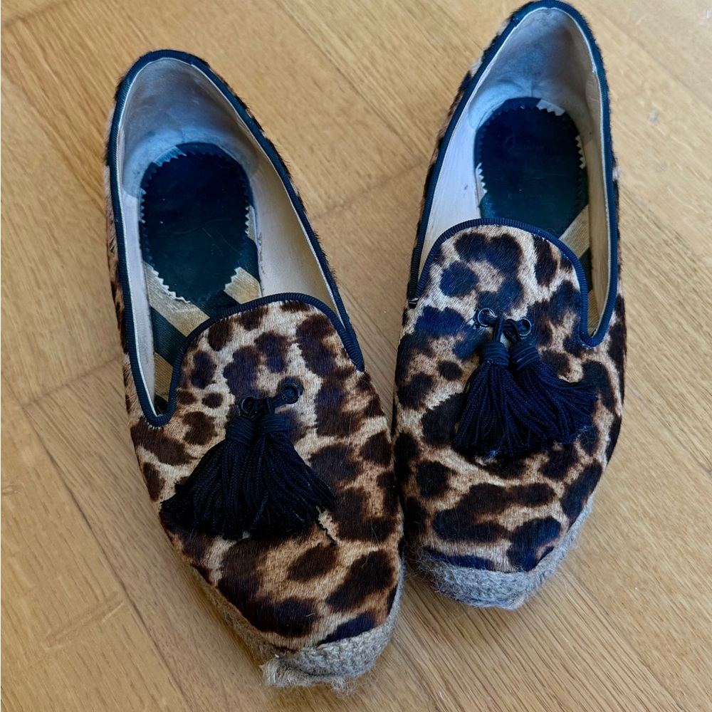 Christian Louboutin Spanish Cheeta Pony Hair Espadrilles – Rare Vintage, EU 36